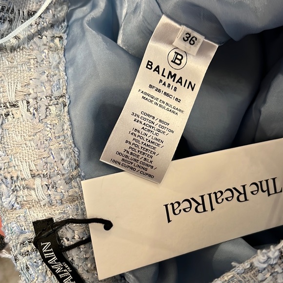 Balmain Tweed Cropped Fringe Pants - Picture 8 of 9